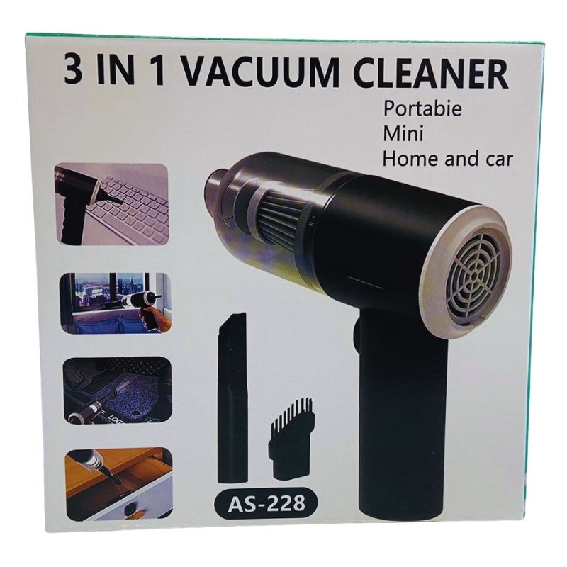 3-in-1 Portable Vacuum Cleaner, Duster & Air Blower