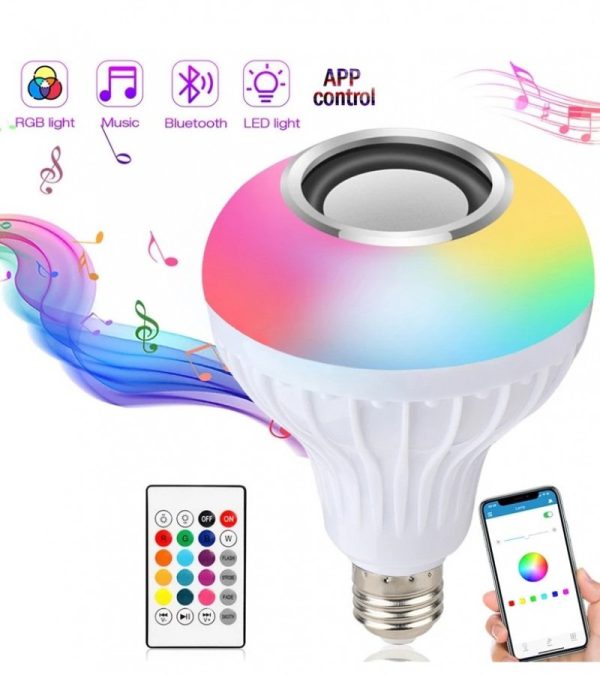 2-in-1 Smart LED Bulb with Bluetooth Speaker
